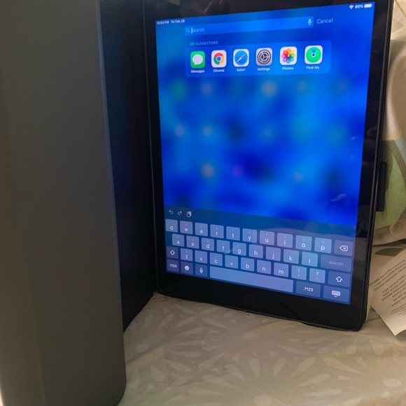 iPad with case